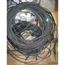 Оптический кабель Б/У для внешней прокладки (с металлическим тросом) в Лыткарино, оптокабель БУ (Лыткарино)