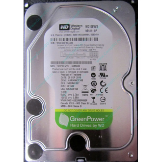 Б/У жёсткий диск 1Tb Western Digital WD10EVVS Green (WD AV-GP 1000 GB) 5400 rpm SATA (Лыткарино)