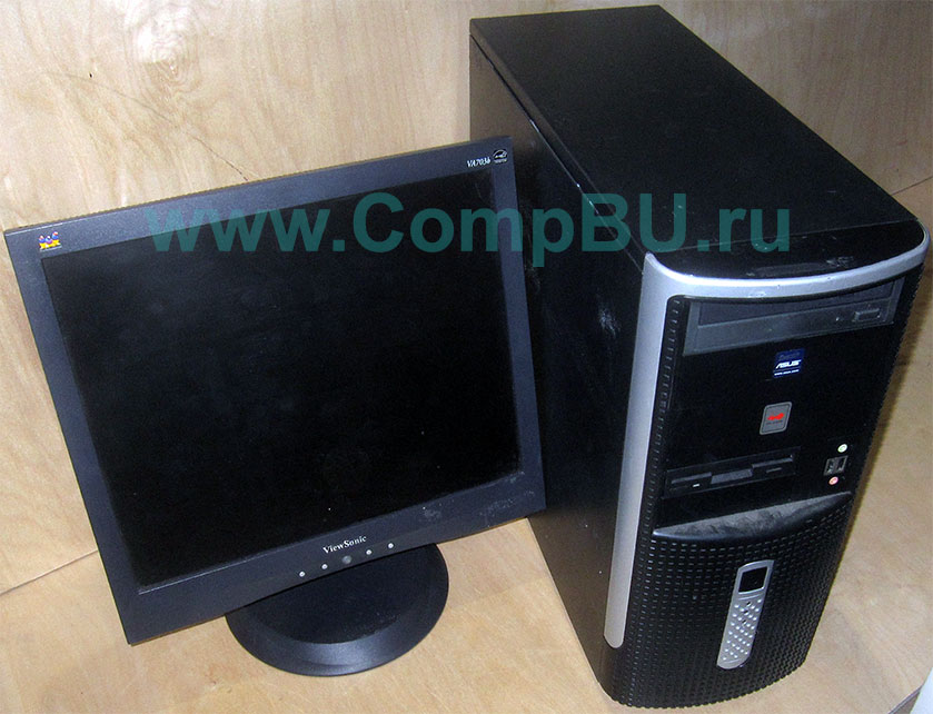 Комплект: одноядерный компьютер Intel Pentium-4 с 1Гб памяти и 17 дюймовый ЖК монитор (Лыткарино)